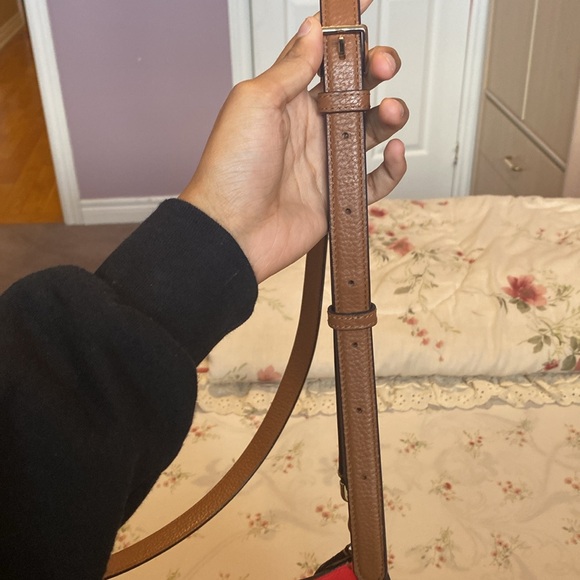 Coffee Brown Kate Spade Purse with Crossbody Strap Included - Picture 4 of 11